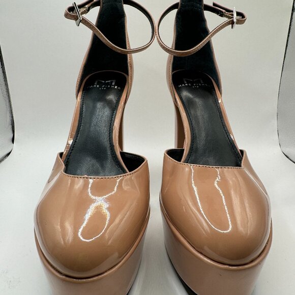 New Marc Fisher Lucah Platform Heel Blush Patent Women Heels Size 6 MSRP $150 - Picture 4 of 10